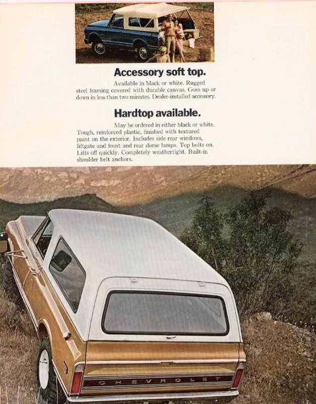 1972 Chevrolet Blazer Brochure Page 2